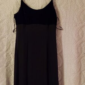 Jump Apparel Black Dress With Matching Velvet Wrap